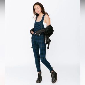 Smash & Tess Blue Tartan Plaid Sleeveless Romperall